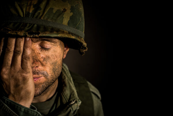 Soldier,Suffering,Ptsd,/,Bereavement